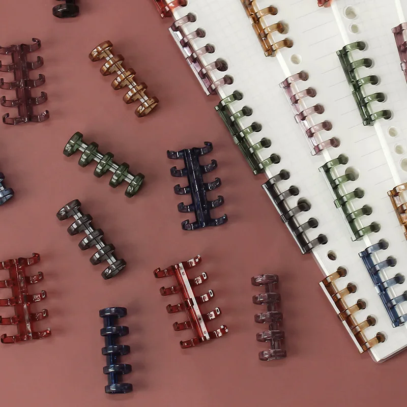 3 stk. løse blader spiralperm innvendig hengslet ringbindingsringer skrivebordskalender sirkel for kort nøkkelalbum