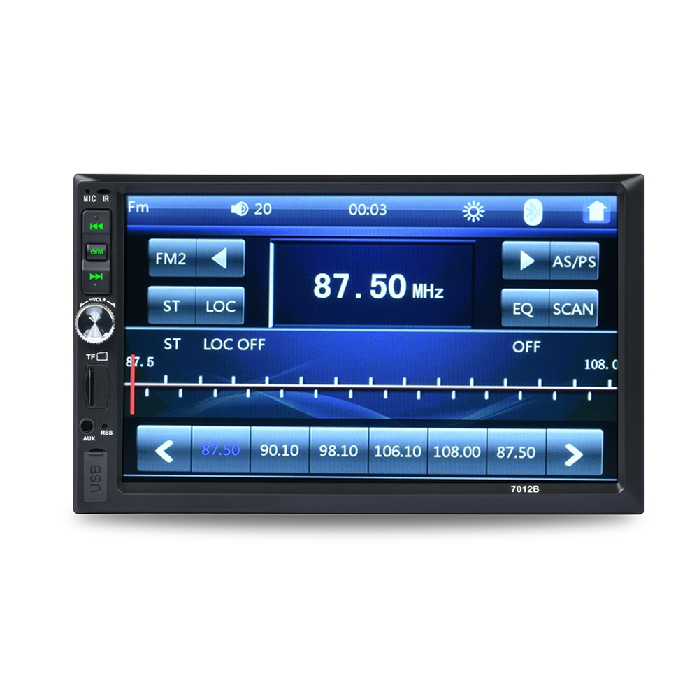 7012B Touch Screen Auto Video Speler Auto DVD 7 inch Bluetooth FM Radio Auto MP5 Speler 4*45 w