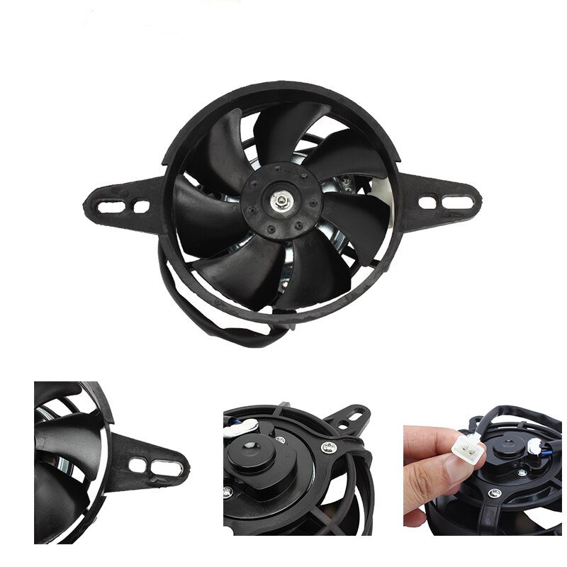 Ventilador de refrigeración para motocicleta, radiador de motor, enfriador de aceite eléctrico apto para 150cc 200cc 250cc ATV Quad Go Kart Buggy Motocross