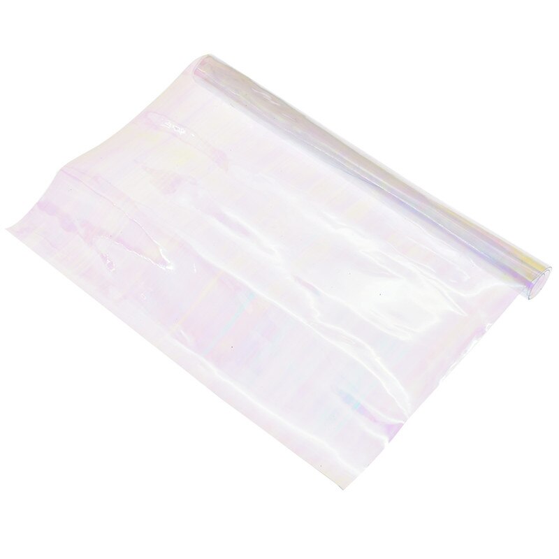 Transparent PVC Synthetic Leather DIY Material For Handbag Shoes Belts Clothes A4 Clear Sewing Fabric: Transparent