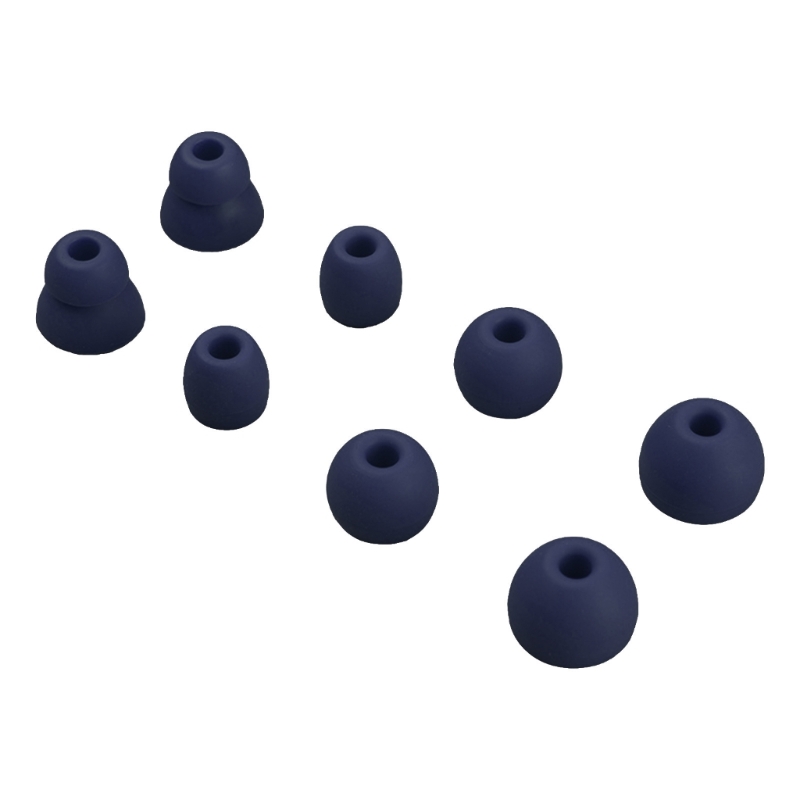 Ersatz-Ohrhörer-Ohrstöpsel, 4 Paar, weiches Silikon, verschiedene Größen, für schlägt biegen/X/Powerbeats Profi in-Ohr-Kopfhörer: Marine Blau