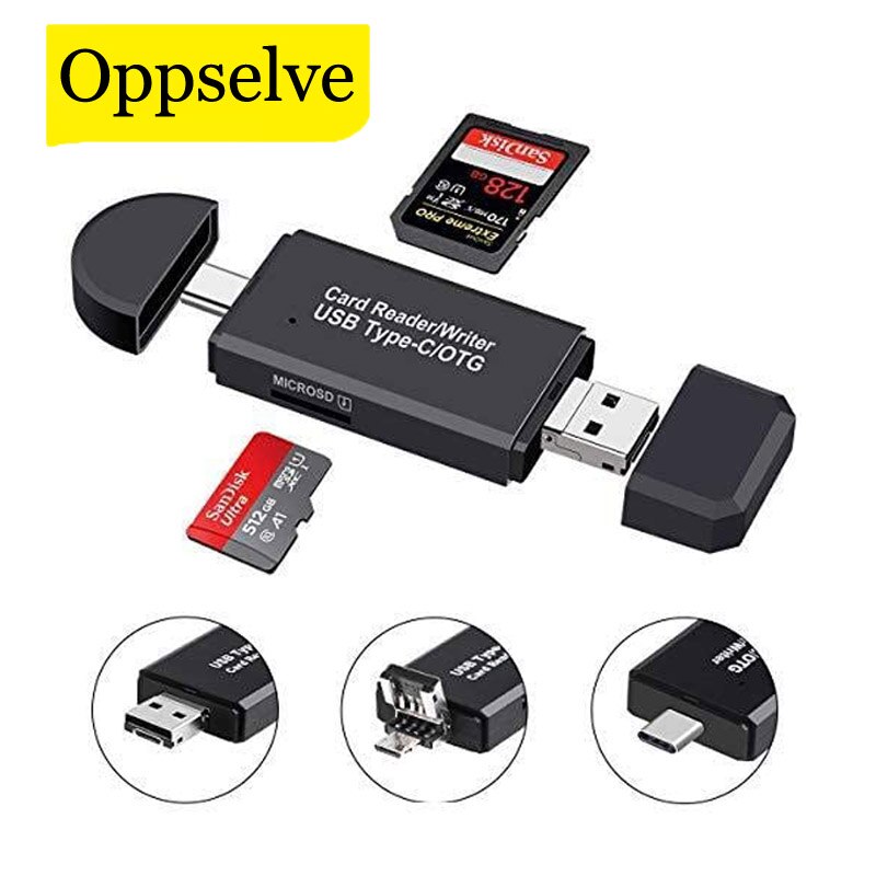 Czytnik kart SD USB 2.0 OTG mikro rodzaj USB C czytnik kart lektora karta pamięci SD czytnik na mikro SD TF USB rodzaj USB-C OTG czytnik kart