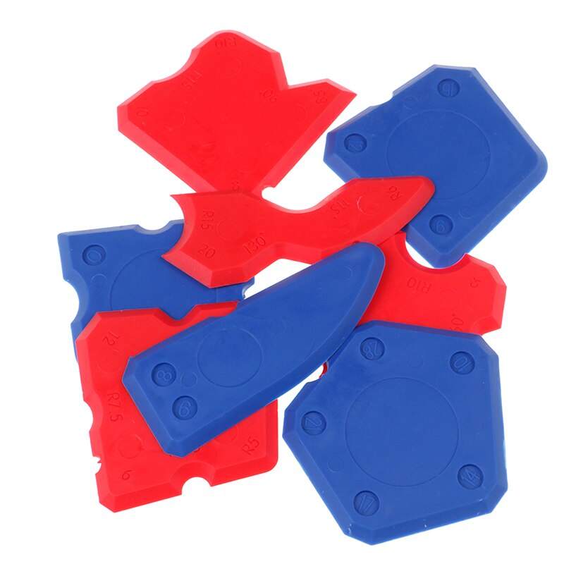 4pcs/Set Glass Glue Shovel Silicone Gel Squeegees Sealant Angle Corner Spreader Spatula Rubber Scraper Cement Residual Glue