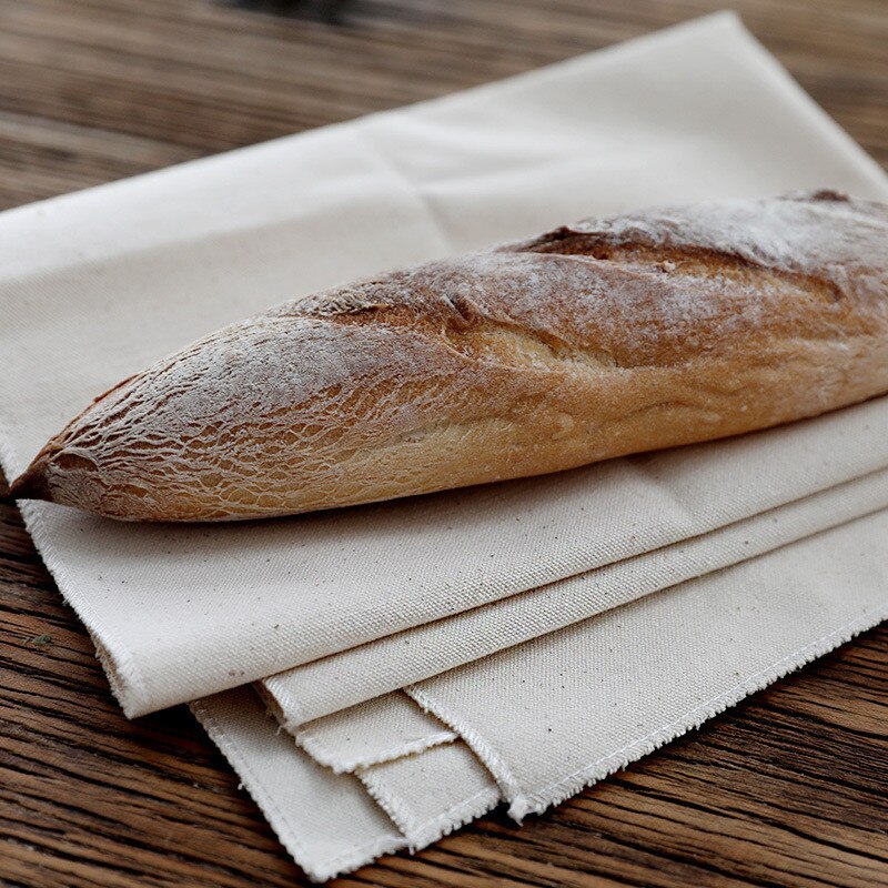 Tela de lino fermentada gruesa para hornear masa sartenes, estera de tela para repostería, estera de fermentación de Baguette