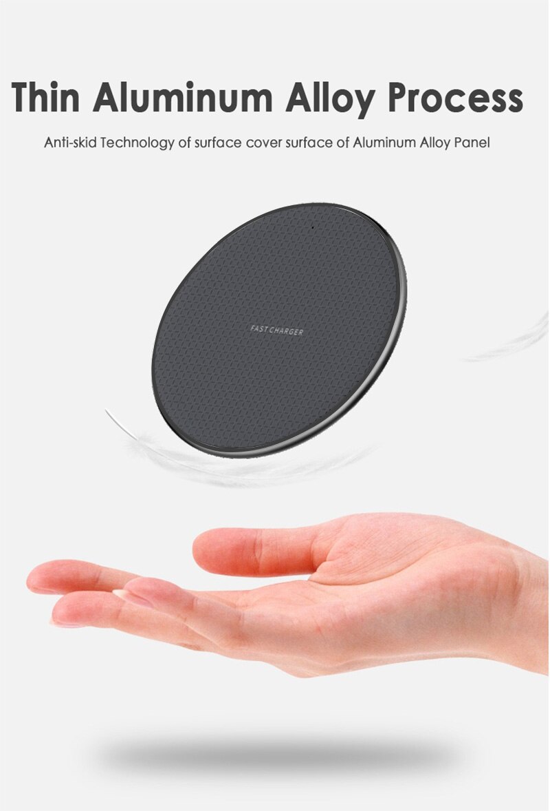 Qi Draadloze Oplader 5W/10W Telefoon Oplader Draadloze Snelle Opladen Dock Charger Voor Iphone Samsung Xiaomi Huawei p3