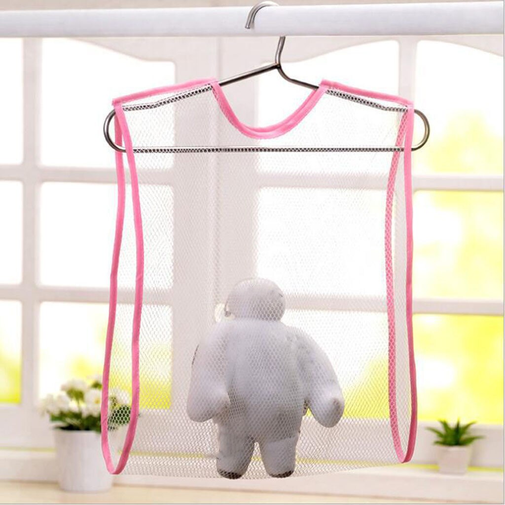 2Pcs Net Mesh Bag Drying Pillow Hanger Laundry Rack Multifunction Pillow Drying household accessories