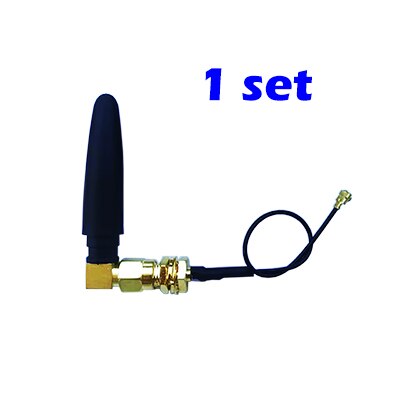WiFi Antenna 3dbi Sma Male Connector 802.11b Aerial+IPX to Extension Cord Pigtai Cable 11cm Elbow Right Angle L router for WiFI: 1 set