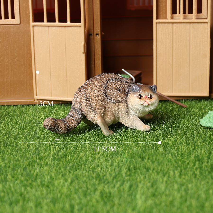 Simulatie Slapen Kat Modellen Cijfers Siamese, Exotische Korthaar Perzische Kat Beeldjes Woondecoratie Accessoires Speelgoed: Persian cat B