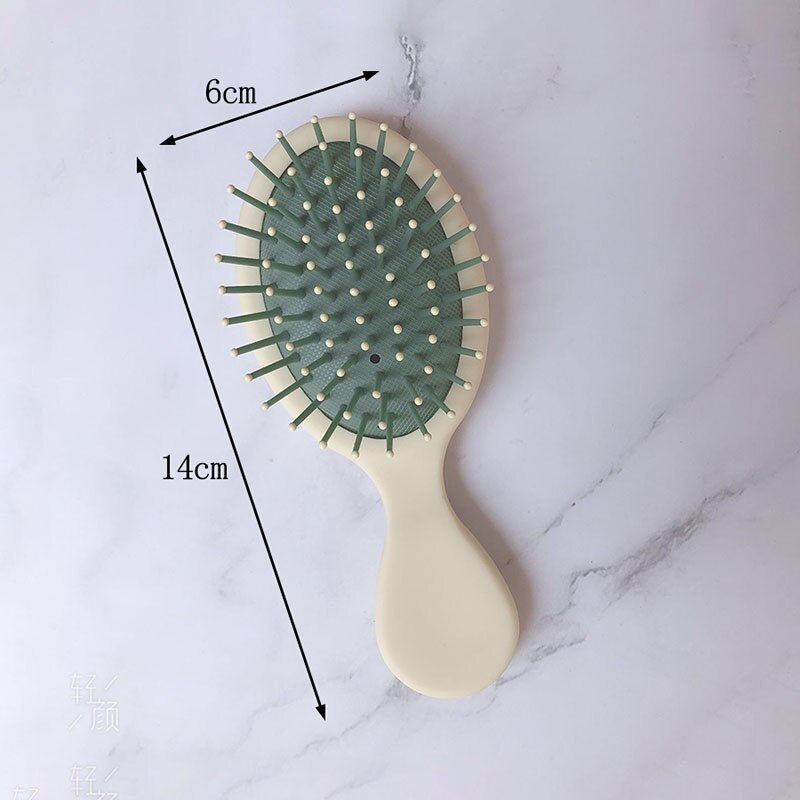 1Pcs Draagbare Anti-Statische Baby Luchtkussen Kammen Leuke Mini Plastic Baby Haar Borstel Voor Hoofdhuid Massage Baby zorg: YELLOW