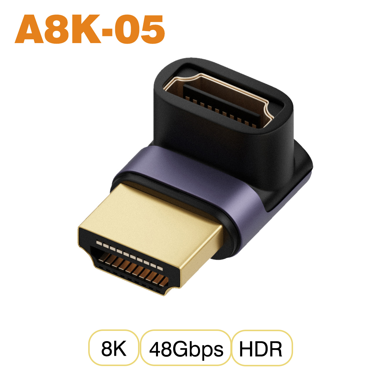 Nnbili hdmi 2.1 kabeladapter han-til-hun konverter splitter understøtter 4k @ 120hz 8k @ 60hz lige hdmi-kompatibel forlænger pc