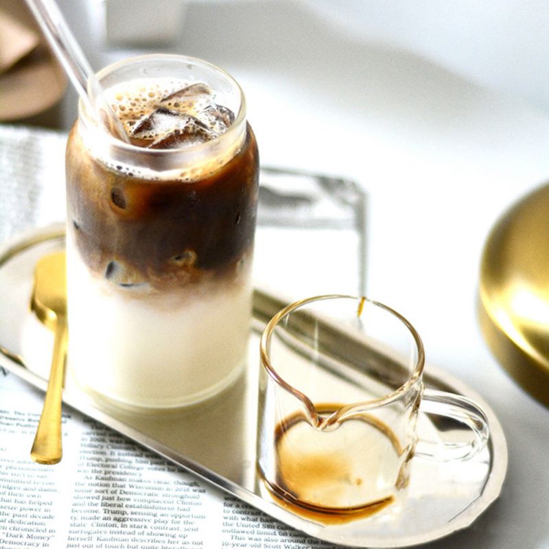 Hittebestendig Glas Melk Sharing Cup Dubbele Mond Melk Kannen Glas Melk Cup Espresso Mok Sap Koffie Mokken
