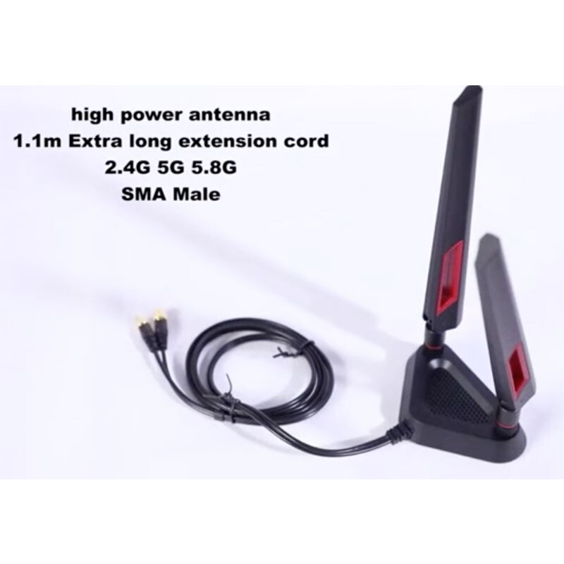 2.4G 5G 5.8G Dual Band High-Gain Wifi Omnidirectionele Met 2Pcs 12dBi Antenne Voor Desktop laptop Router RP-SMA