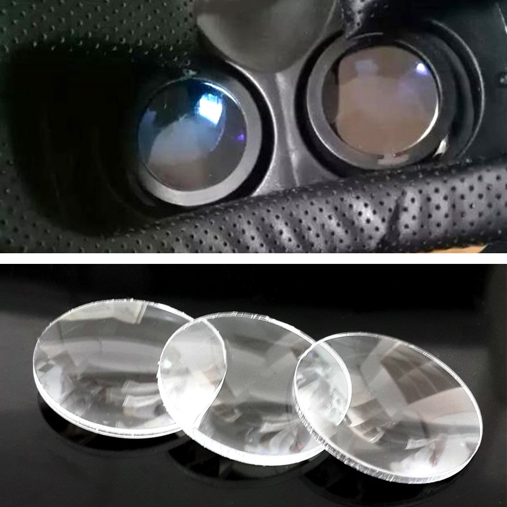Gafas 3D para cine, piezas de repuesto de 10 Uds., lentes 3D VR, lentes biconvexas focales, esféricos profesionales, HD para Google Cardboard