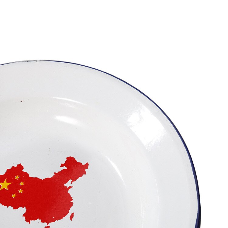 Styl ludowy talerz przekąnarty płytkie talerze emalia danie prześdowcip przetwarzanie tanie płyta losowy wzór talerze porcelanowe