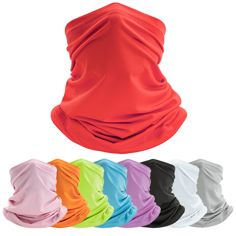 Pasamontañas transpirable de seda de hielo para exteriores, protector solar que absorbe el sudor, bufanda para conducir, Bandana para pescar, tocado para el cuello, accesorios para motocicleta