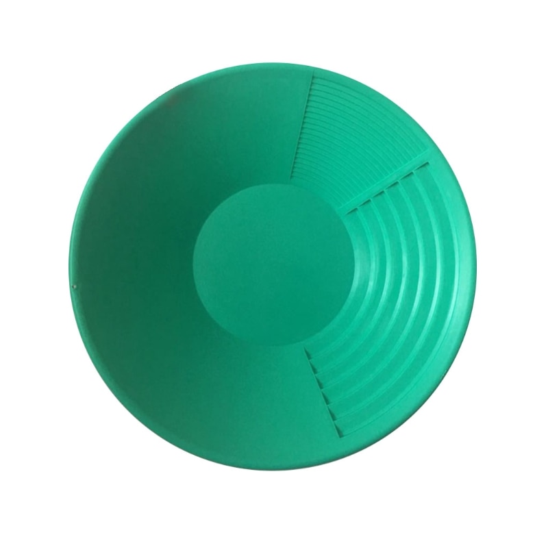 15-inch Gold Panning Basin Nugget Sluicing Pan w/ Dual Riffles Prospecting Dredging River Tool for Metal Detector Parts
