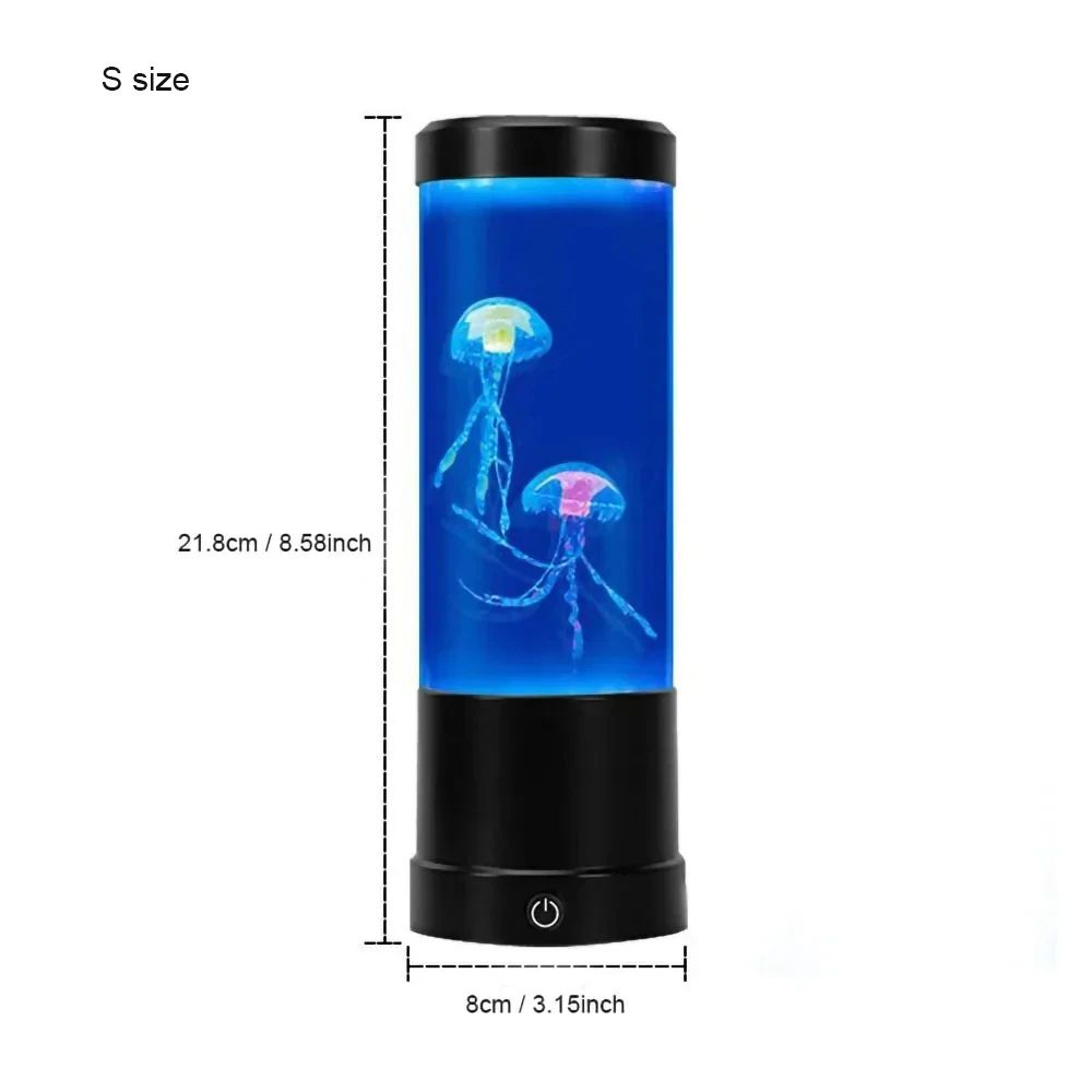 Fantasie USB/Batterij Aangedreven Kwallen Watertank Aquarium LED Lamp Kleur Veranderend Nachtkastje Lava Nachtlampje voor Thuis Slaapkamer Deco