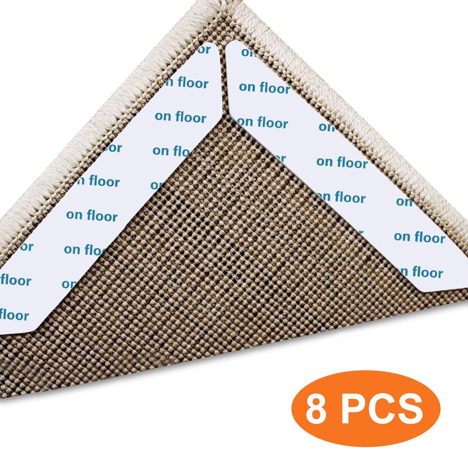 8pcs/set Carpet anti-slip patch Soft Rug Grippers Black Anti Curling Rug Gripper Anti Slip Carpet patch D40