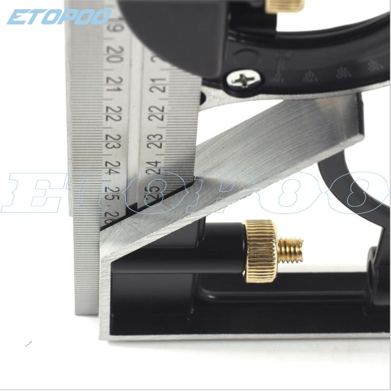 0-300mm carpenter tools Combination Square Angle Ruler Stainless Steel protractor Multi-function Measuring Tool