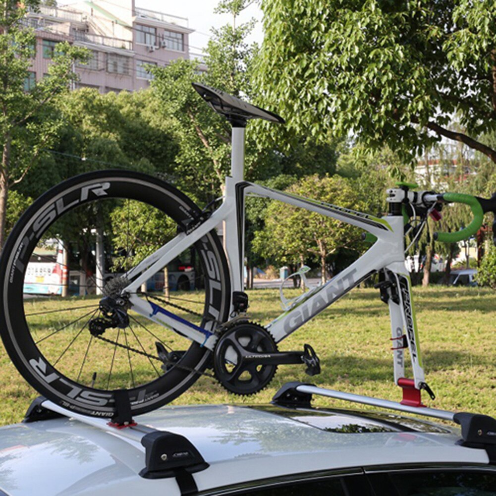 Bicycle Car Roof Rack Carrier Quick Release Alloy Fork Lock Mount MTB Mountain Road Bike Roof-Top Holder Stable Mounting Tools