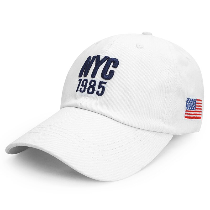 NYC Denim Baseball Cap Mannen Vrouwen Borduren Brief Jeans Snapback Hoed Pet Zomer Sport VS Hip Hop Cap gorras: white2