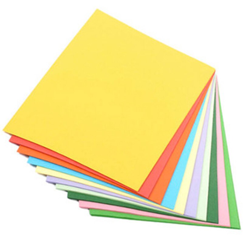 100 Color Copy Paper 180G A4 Print Copy Paper Transfer Paper Drawing Paper Office Supplies Color Paper