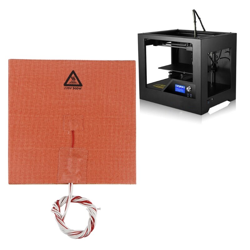 Coussin Chauffant En Silicone 220V Pour Imprimante 3D - 200W, Plaque De Lit Chaude, Réduit Le Temps De Préchauffage, Accessoire D'isolation