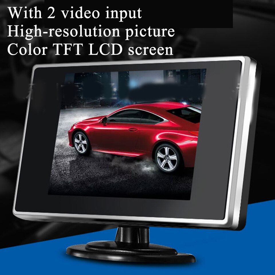 3.5 "320*240 Auto TFT LCD Monitor High Definition Digitale Kleur Auto monitor TFT LCD Achteruitkijkspiegel Monitor voor auto Auto