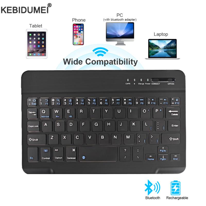 Bluetooth Drahtlose Tastatur Mini Tastatur Für Laptop Tablet Telefon ipad Wiederaufladbare Gaming Tastatur Für Android iOS Windows