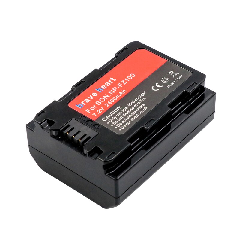 Batterie NPFZ100 avec écran LCD et double chargeur USB, pour Sony Alpha A7III A7R III A9 Alpha 9 A7R3 A6600, NP-FZ100