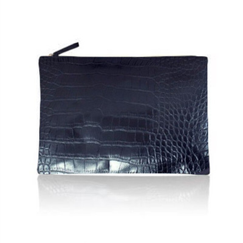 Krokodil Patroon Vrouwen Dag Clutch Bag Pu Leer Vrouwen Koppelingen Dames Handtassen Envelop Tas Luxe Party Avondtassen Bolsa: Deep Blue