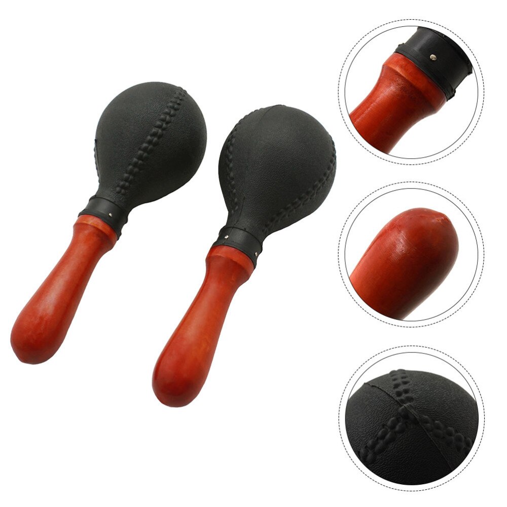 2 PCS Plastic Maracas Durable Funny Potable Small Rattle Shaker Plastic Maracas Toy Percussion Toys Noisemaker for Home