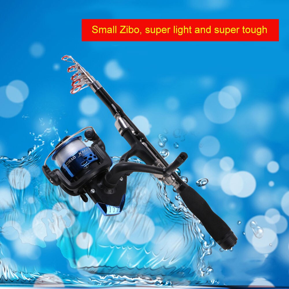 Ultra Short Fishing Rod Pole Telescopic Smooth Guide Ring Anti-slip Handle Portable for Anglers SCI88