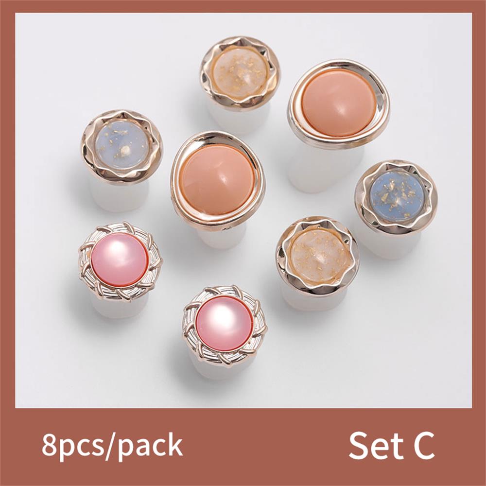 8Pcs Silicone Toe Separator Daisy Flower Pearls Charming Foot Divider Form Salon Manicure Pedicure Care Nail Art Tools: C