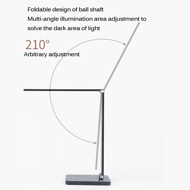 10W Led Clip Lange Arm Bureaulamp Flexibele Eye-Beschermd Lamp Voor Slaapkamer Led Licht 3-Niveau helderheid &amp; 5 Kleur