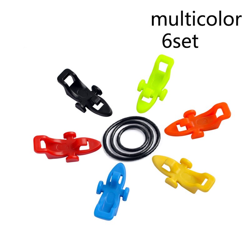 Juego de 6 ganchos de pesca de plástico, Soporte seguro, accesorios para señuelos, mantenimiento seguro para caña de pescar, herramienta de lanzamiento de cebo: multicolor