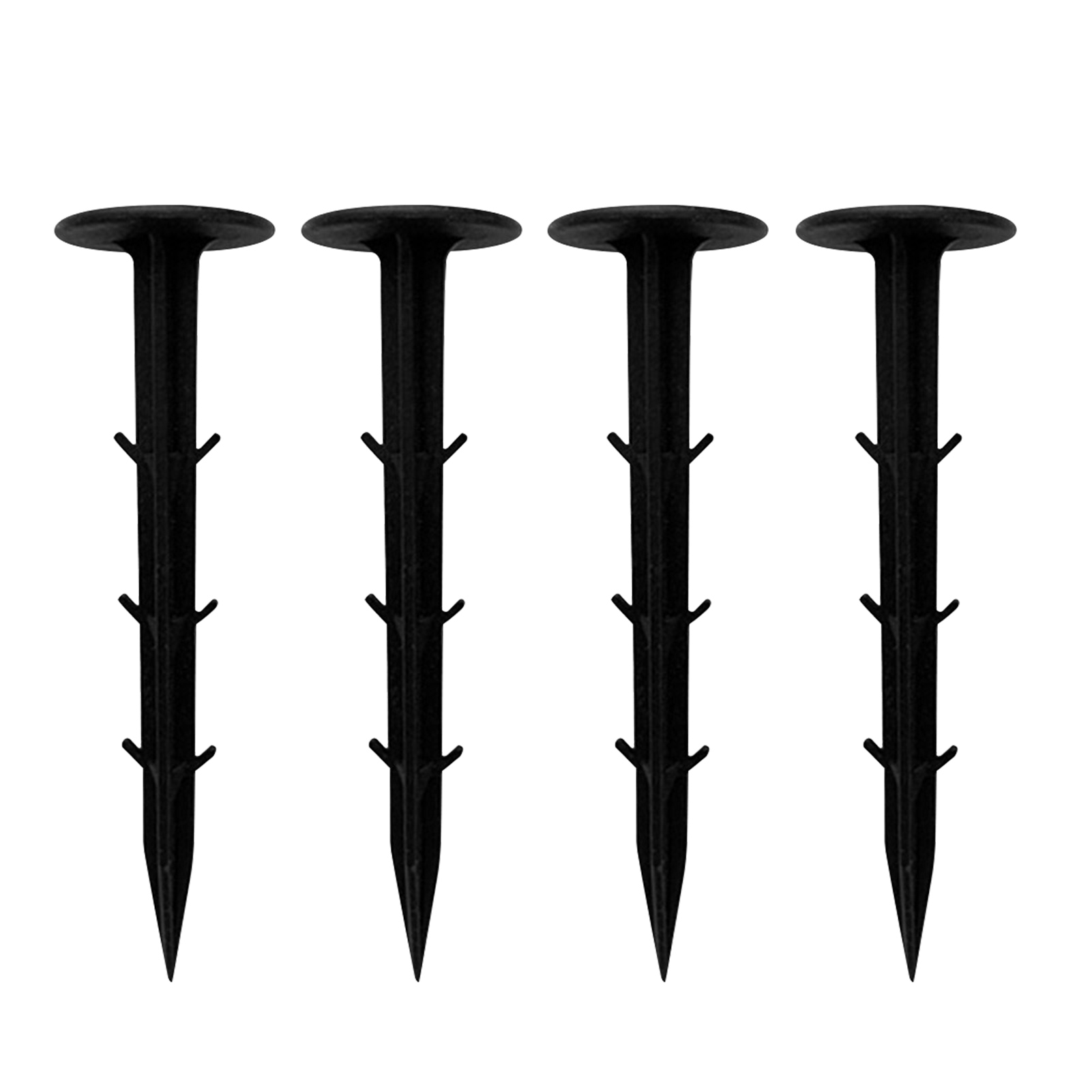 50pcs Ground Nail Film Fixed Garden Pegs PP Outdoor Mulch Shading Black Reusable