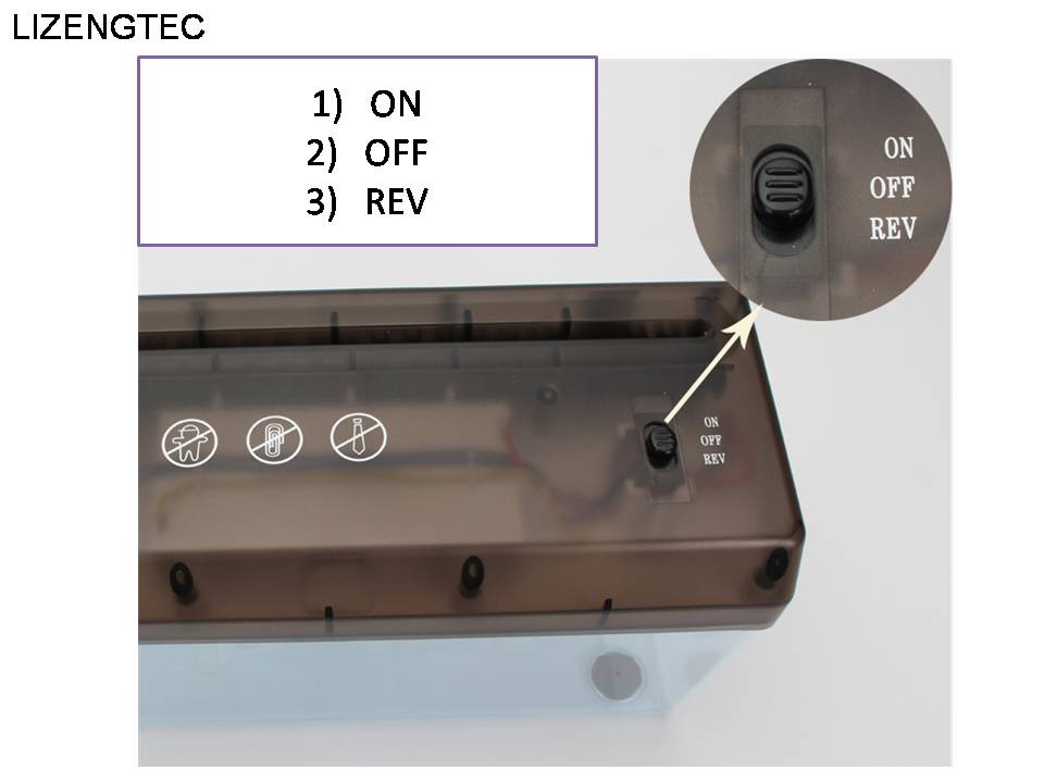 Lizengtec  a4 multifunktionel usb og 6* aaa batteri to power papirmakulator (uden batteri mens )