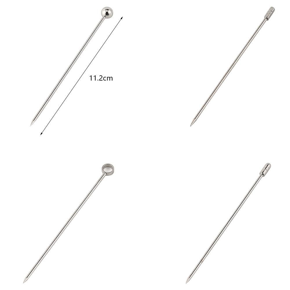 Palitos para fruta de acero para cóctel, herramientas para Bar, varilla para mezclar bebidas, Martini, púas, accesorio para y boda