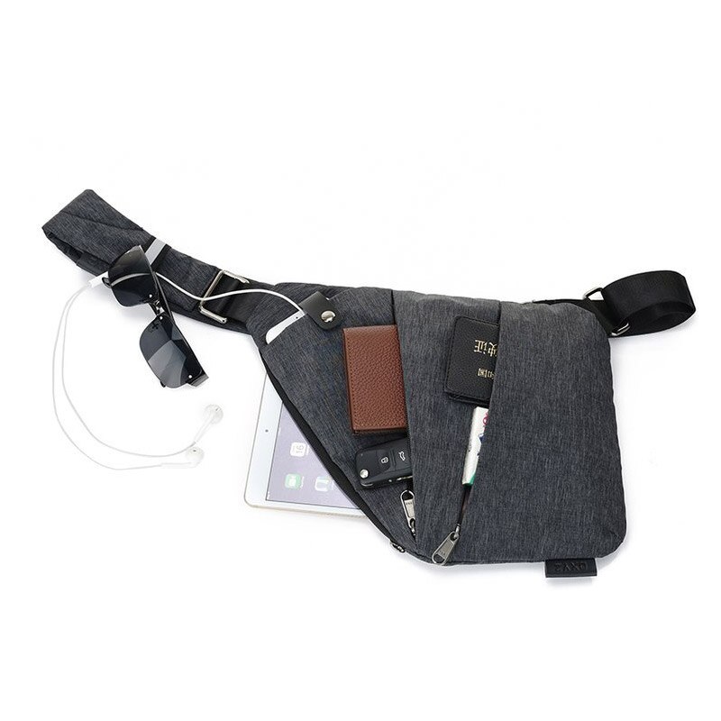 Ruil compact shoulder bags men personal Close-fitting messenger bag waterproof Nylon versatile travel casual shoulder bags: Default Title