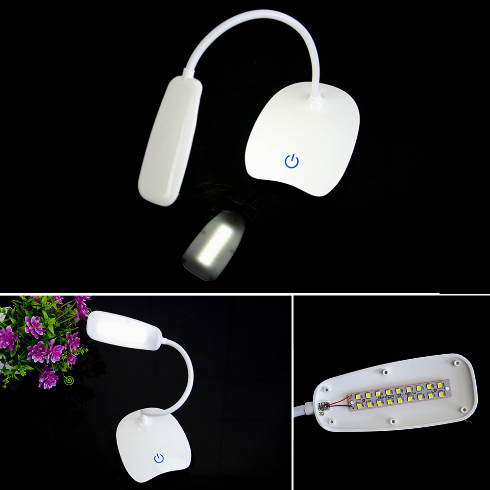 USB Oplaadbare LED Bureaus Tafellamp Verstelbare intensiteit Leeslamp Touch Schakelaar Bureaulampen 3 Modi Bureau Lampen