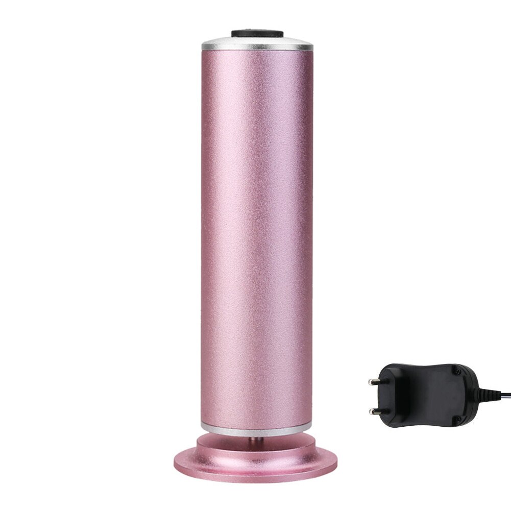Electric Foot Grinder Heel File Grinding Exfoliator Pedicure Machine Dead Skin Callus Remover Feet Care Tools: EU plug Pink