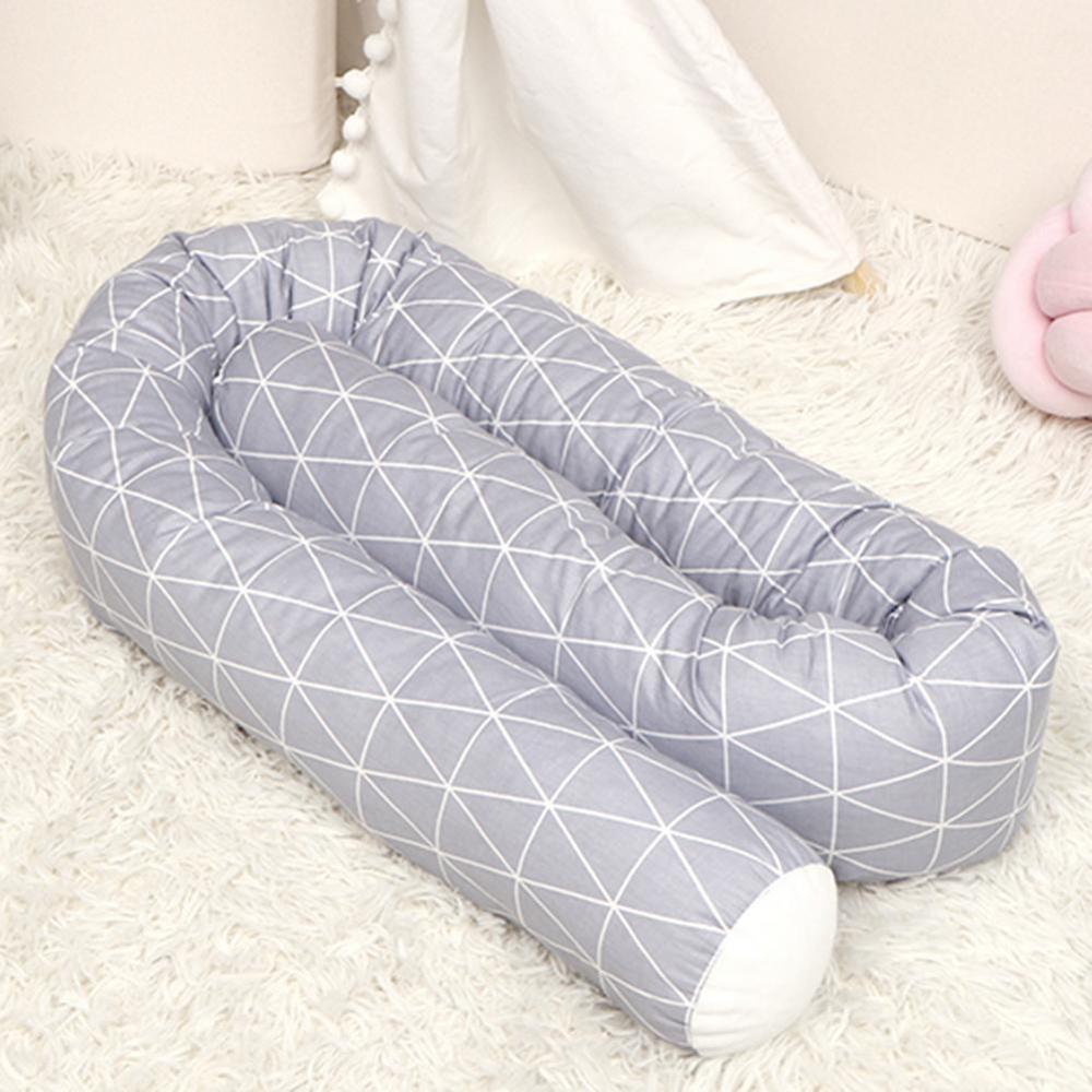 Wieg Bumper Babybedje Beddengoed Protector Pasgeboren Bed Lange Kussens Kussen Katoen Cradle Veiligheid Bescherming Pad Baby Kamer Decor