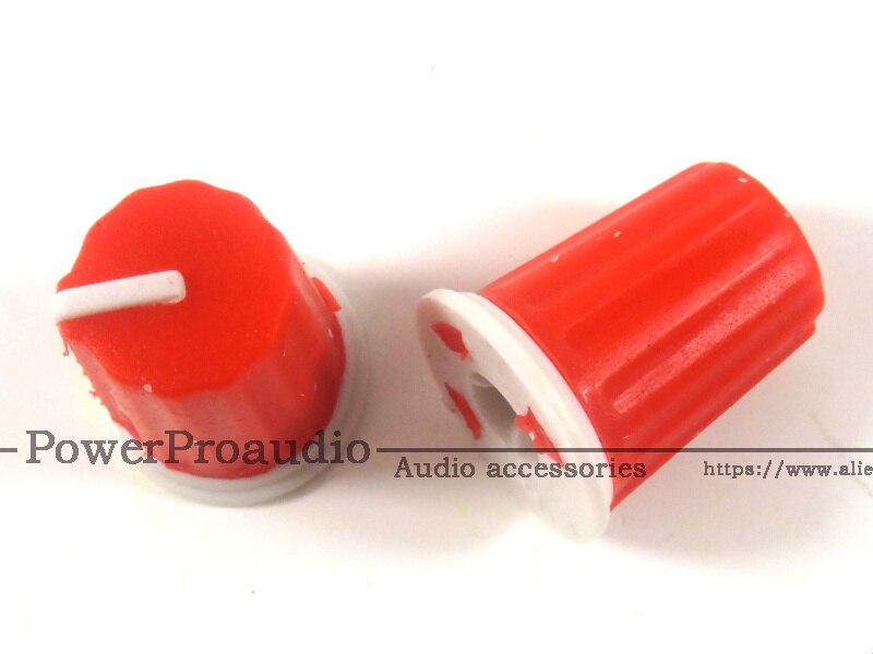 10x DJ Mixer Drehknopfkappen - Roter Gummi Potentiometer Regler für Pioneer DJM Mischpult