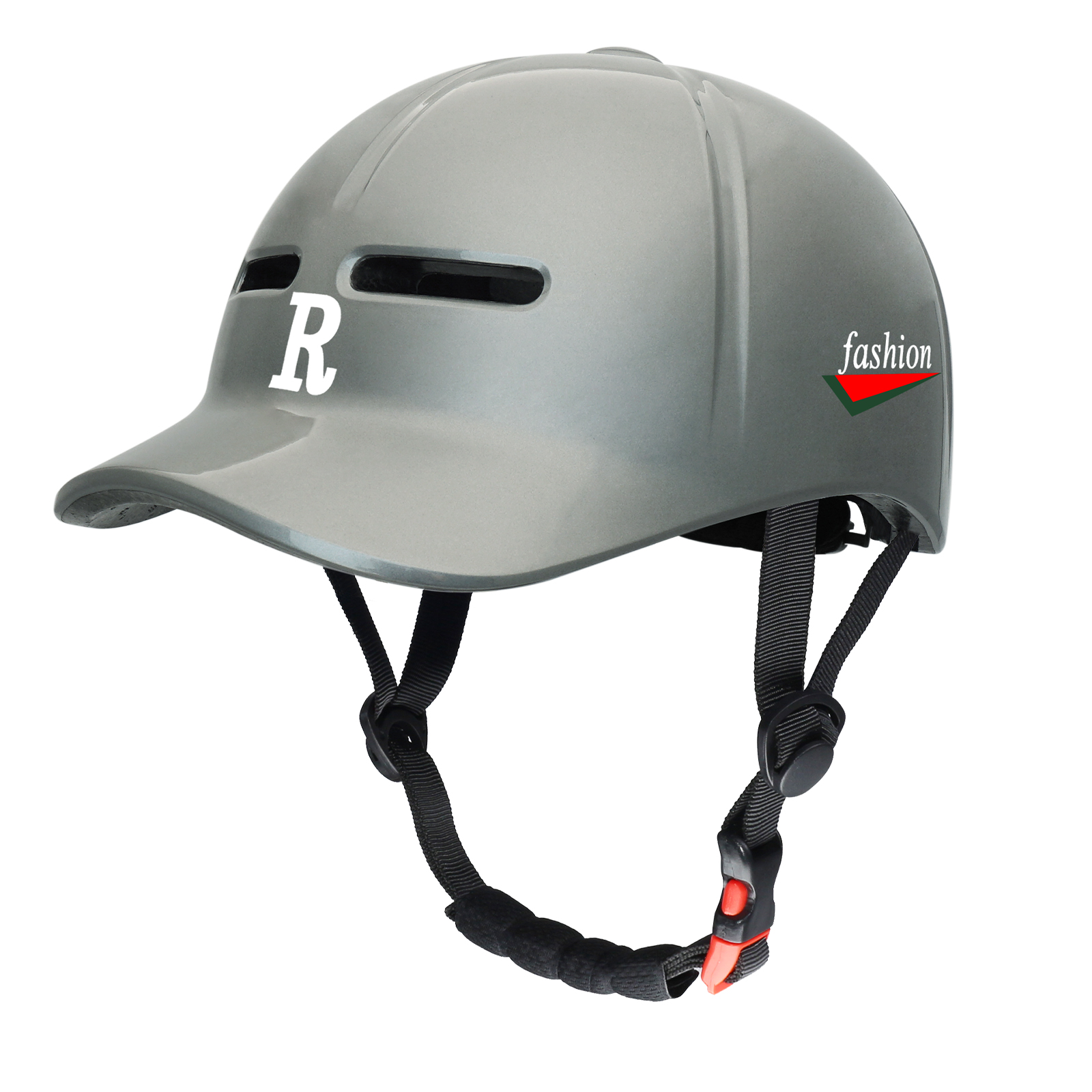 GUDOOK Bike Helmets Baseball Cap Peaked Cap Bicycle Helmet for Adults Mountain Road Bicycle Helmets Adjustable Size Cycling: L / Light Grey