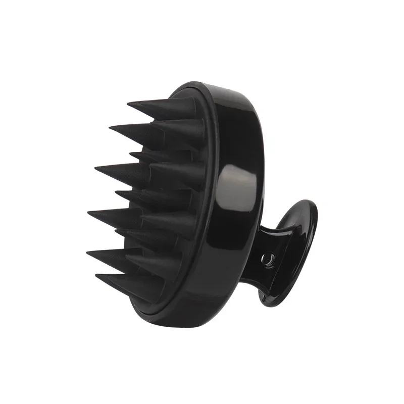 Brosse à shampoing en Silicone, peigne de Massage du cuir chevelu, peigne de lavage des cheveux, brosse de Massage corporel, brosse de bain-douche, outil de Salon de coiffure: Bleu
