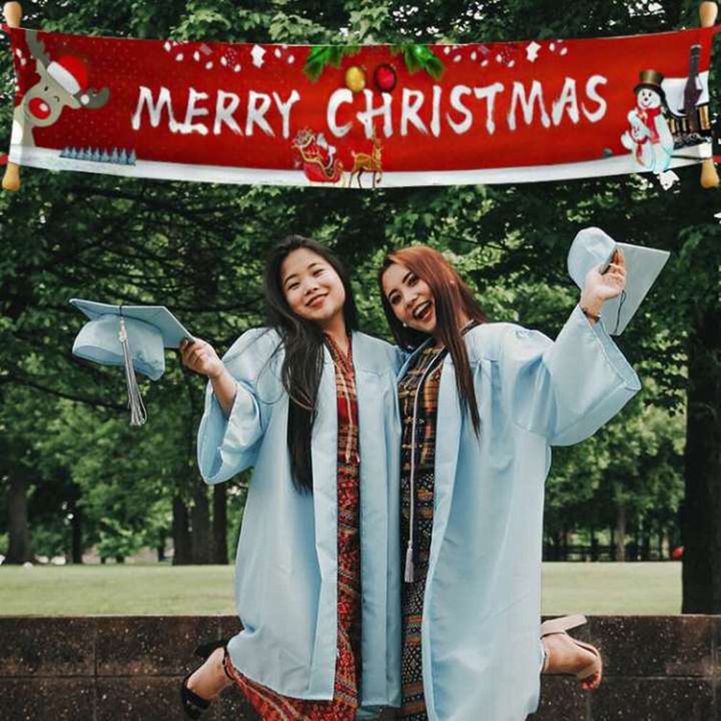 Christmas Festive Banner Merry Christmas Banner Large Xmas Sign Huge Xmas House Home Outdoor Party Decoration