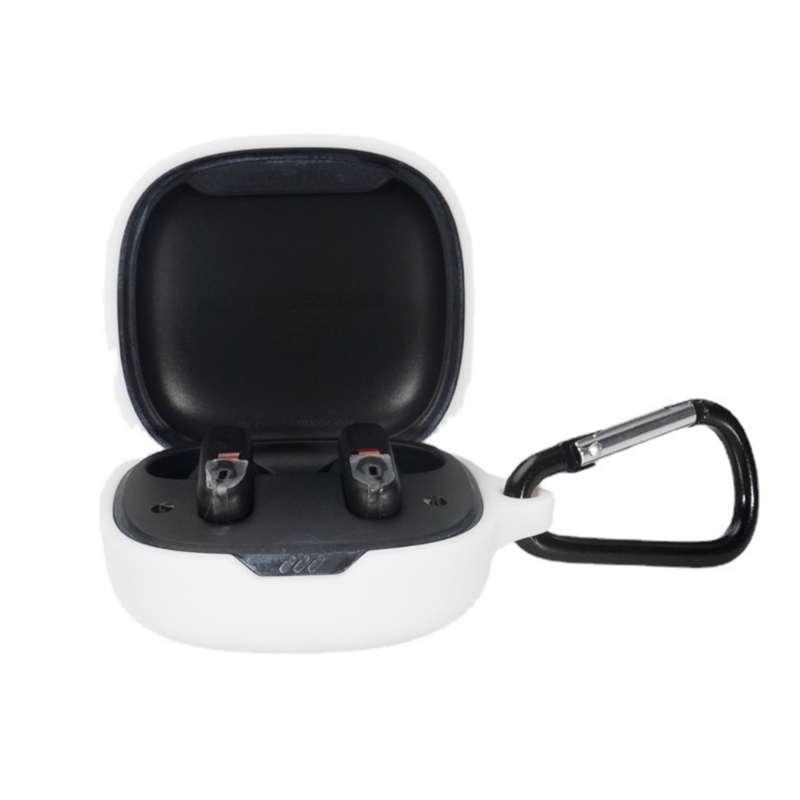 Compatible for JBL Wave Flex Headphone Cover-Shockproof Anti-scratch Protective Sleeve Washable Housing Dustproof Shells: WHITE