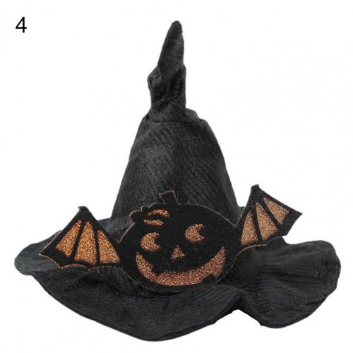Sombrero de Navidad para Halloween, disfraz de Mascota para gato, perro, cachorro, gato, bruja, mago, sombrero de Halloween, suministro de perro y gato: 4