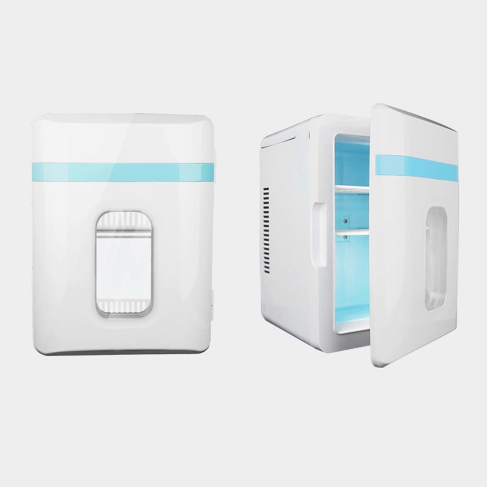 Mini Fridge 12V Car Refrigerator 220V Home Refrigerator Single Door Car Home Dual-Use Thermoelectric Mini Fridge Cooler Warmer